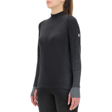 UYN EXCELERATION Women's Long-Sleeved T-Shirt Black/Grey 0
